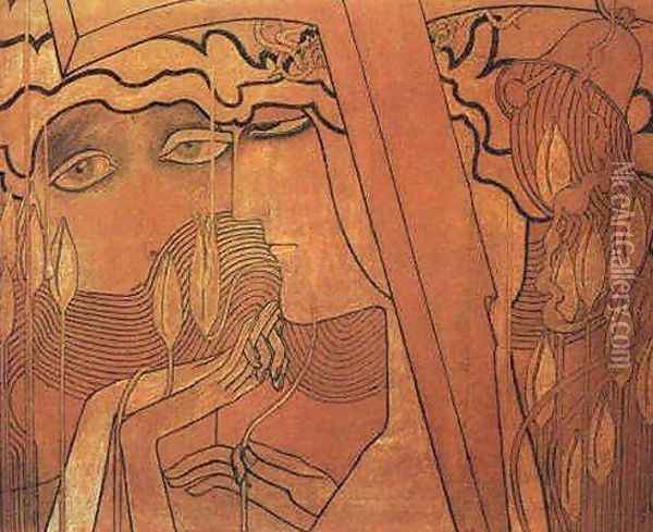 Desire and Fulfillment Oil Painting - Jan Toorop