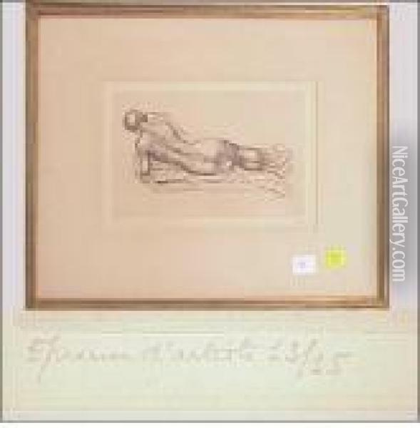 Untitled Oil Painting - Aristide Maillol