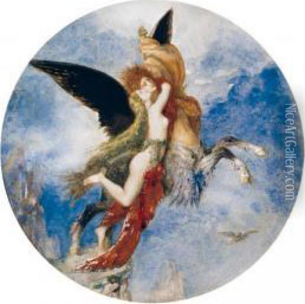 La Chimere Oil Painting - Gustave Moreau