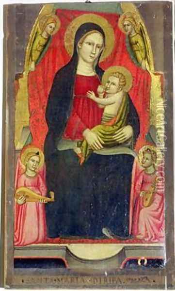 Madonna and Child Oil Painting - di Simone da Lucca Giuliano