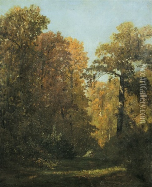 Waldinneres Oil Painting - Theodore Rousseau