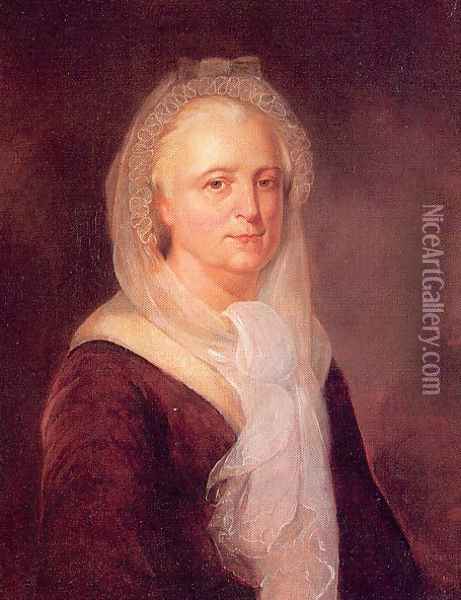 Portrait of Martha Washington Oil Painting - Francis Meade