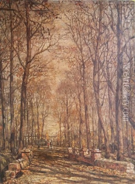 Autumn Landscape Oil Painting - Isaak Izrailevich Brodsky
