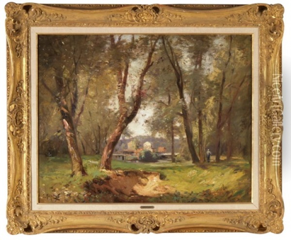 Waldlandschaft Bei Brillancourt Oil Painting - Constant Pape