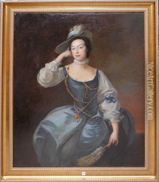 Seated Lady Oil Painting - Thomas Hudson
