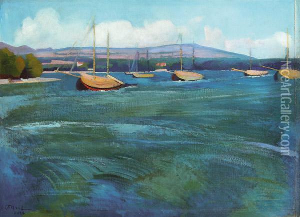 Bucht Von Cigale Oil Painting - Ludwig Ferdinand Graf