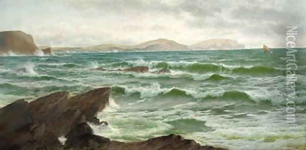 Where land meets sea Oil Painting - David James