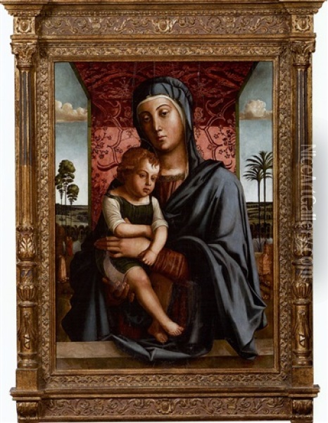 La Vierge A L'enfant Oil Painting - Bartolommeo Montagna