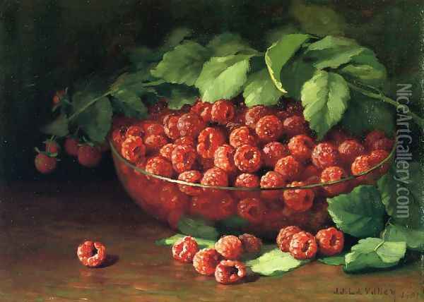 Raspberries Oil Painting - Jonas Joseph LaValley