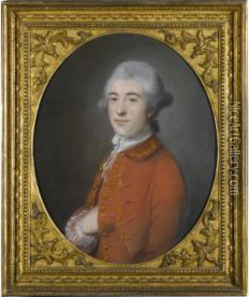 Portrait Of A Gentleman Oil Painting - John Reily Reilly