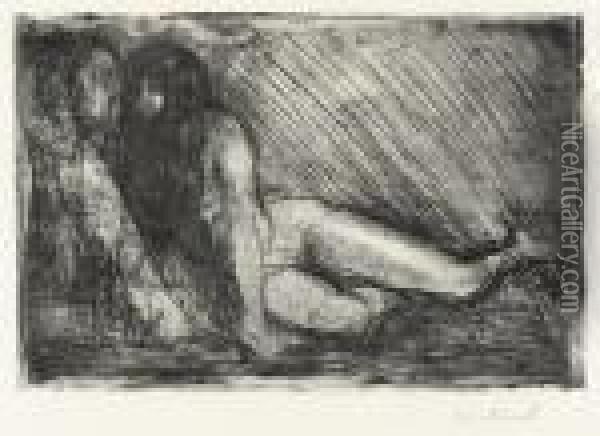 Secret (woll 436) Oil Painting - Edvard Munch