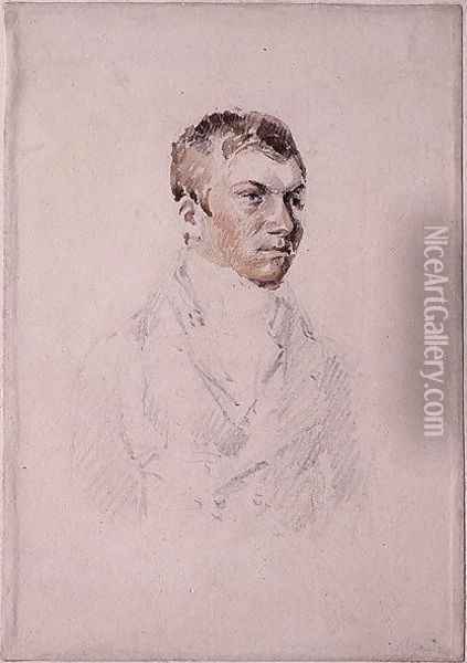 Portrait of John Crome (1768-1821) Oil Painting - John Sell Cotman