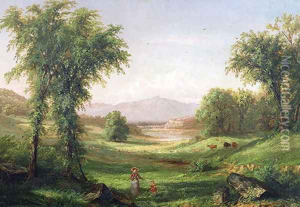 New Hampshire landscape Oil Painting - Samuel Colman