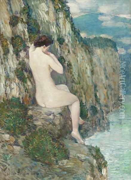 Nude Isle Of Shoals Oil Painting - Frederick Childe Hassam