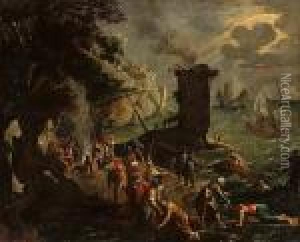 The Shipwreck Of Saint Paul Oil Painting - Paul Bril