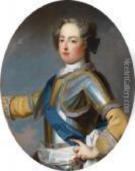 Portrait Of King Louis Xv Oil Painting - Jean Baptiste van Loo