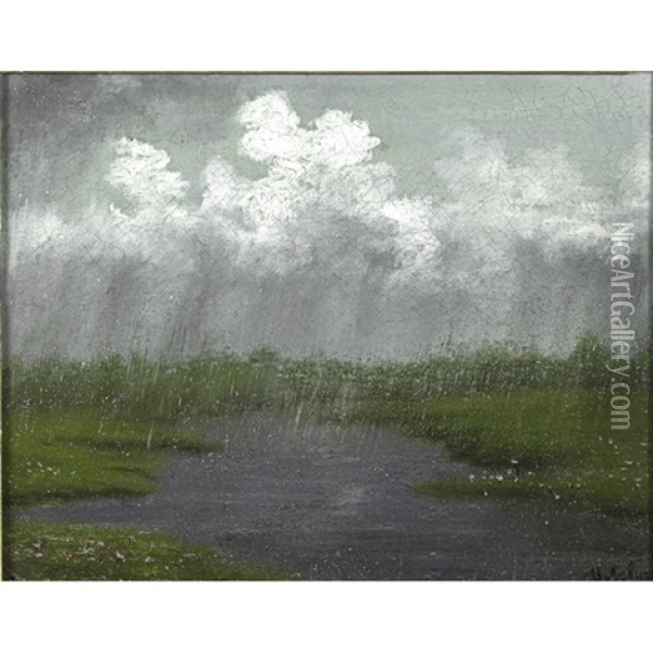Rainy Paysage Oil Painting - Isaak Levitan