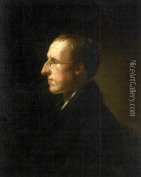 Portrait Of Reverend Cyrus Hamlin Oil Painting - Jeremiah P. Hardy