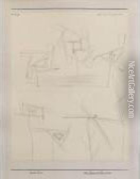 Sieben Kynamoradiolaren Und Andere Oil Painting - Paul Klee