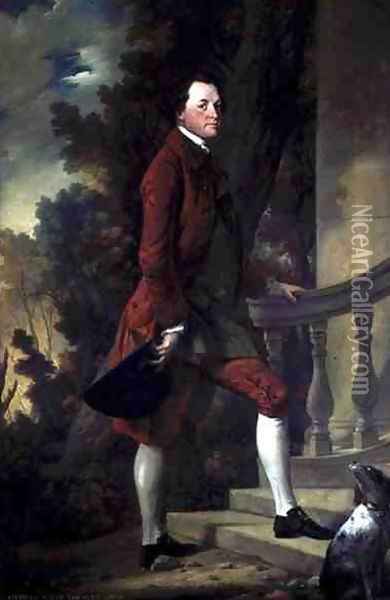 Portrait of Charles, 9th Viscount Irwin Oil Painting - Benjamin Wilson