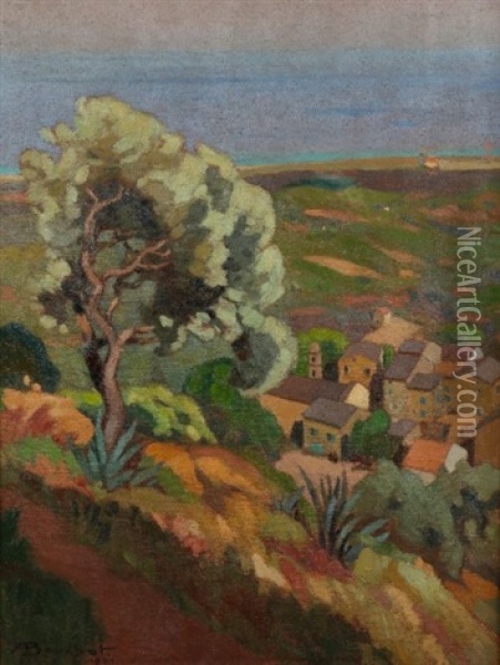 Cervione, Valle Di Campoloro Oil Painting - Auguste Bouchet