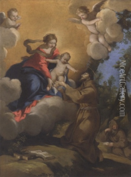 The Ecstacy Of Saint Francis Oil Painting - Pietro da Cortona