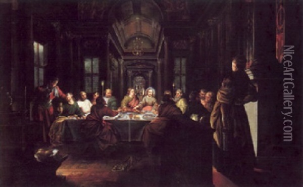 The Last Supper Oil Painting - Paul Juvenel the Elder