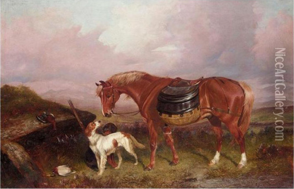 Rest From Hunting Oil Painting - Colin Graeme Roe