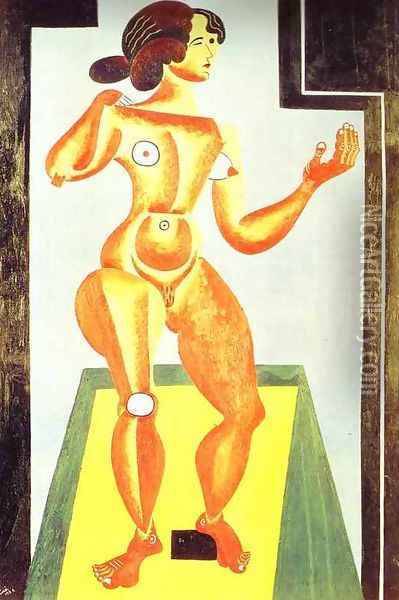 Standing Nude Oil Painting - Joaquin Miro