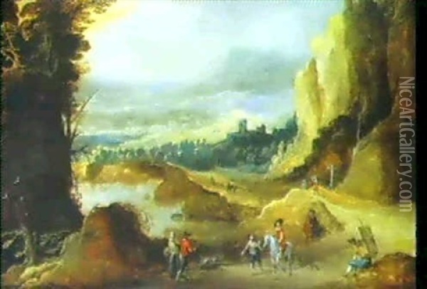 Paysage Rocheux Oil Painting - Joos de Momper the Younger