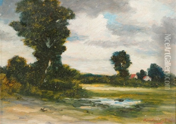 Landschaft Oil Painting - Anderly Johann Moeller