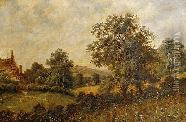 Summer Landscape Oil Painting - Octavius Thomas Clark