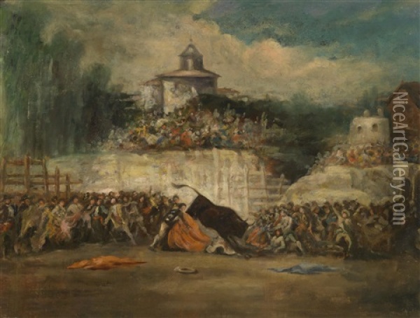 Stierkampfszene Oil Painting - Francisco Goya