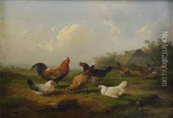 Pickande Honor Oil Painting - Cornelis van Leemputten