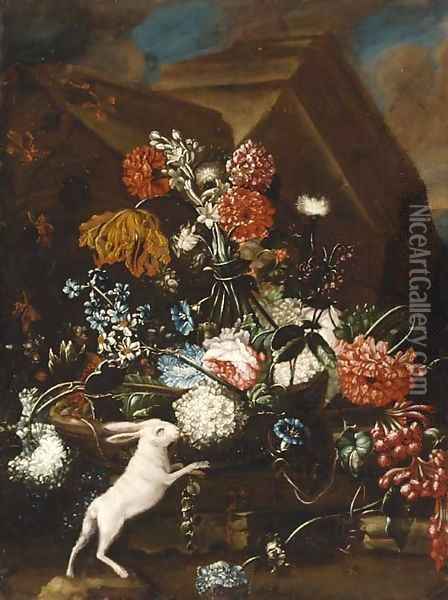 Carnations Oil Painting - Franz Werner von Tamm
