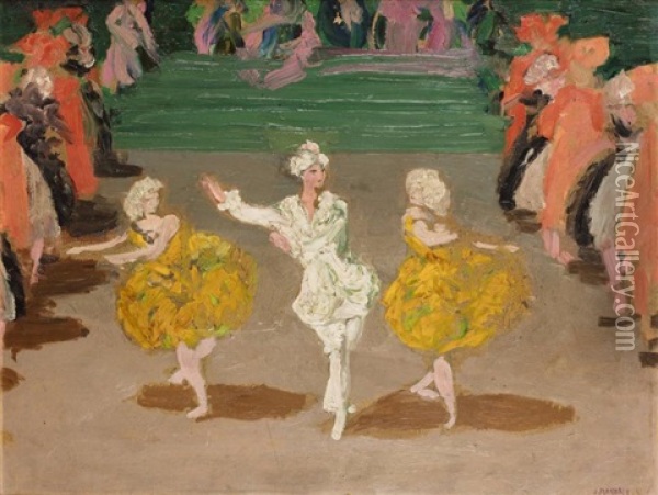 Le Ballet Oil Painting - Jules Leon Flandrin