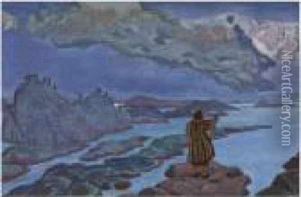 The Command Oil Painting - Nicolaj Konstantinov Roerich
