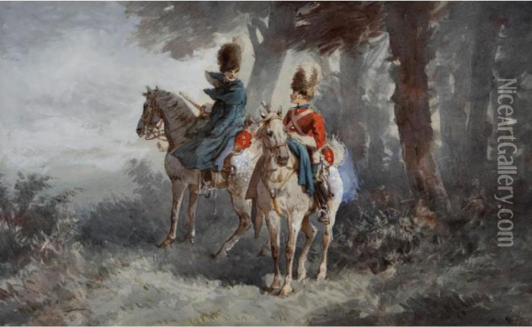 The 2nd Royal North British Dragoons Oil Painting - Orlando Norie