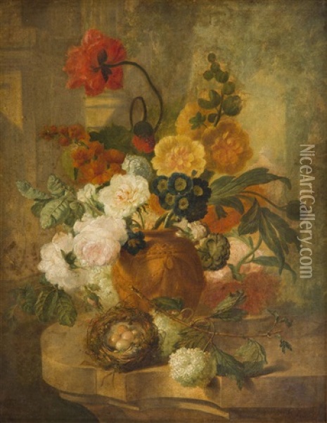 Flower Bouquet Oil Painting - Pieter Faes