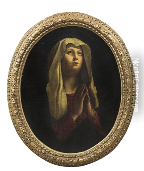 Madonna Orante Oil Painting - Giovanni Battista Salvi (Il Sassoferrato)