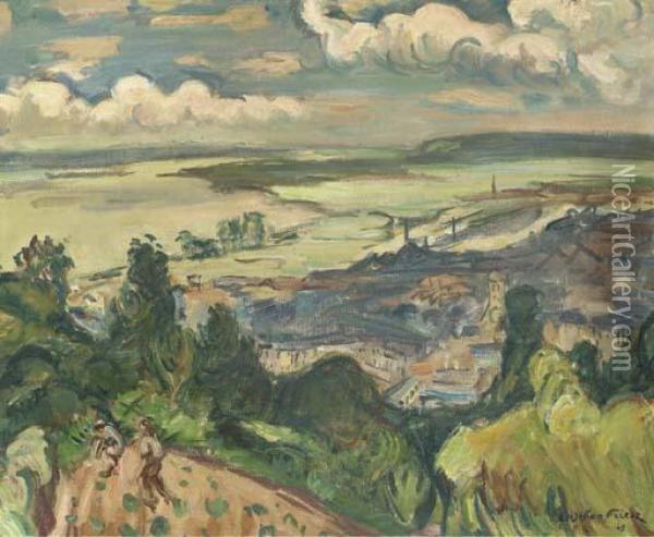 L'estuaire De Honfleur Oil Painting - Emile-Othon Friesz