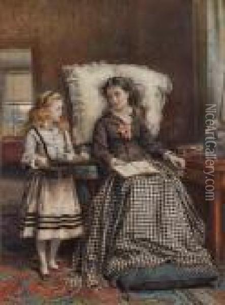 The Nursemaid Oil Painting - George Goodwin Kilburne