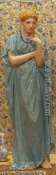 Marigolds Oil Painting - Albert Joseph Moore