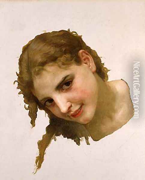 Jeune fille de La Rochelle 1895 Oil Painting - William-Adolphe Bouguereau