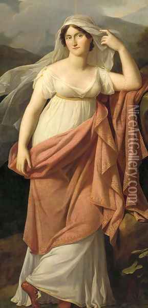 Portrait of a lady Oil Painting - Baron Francois Gerard