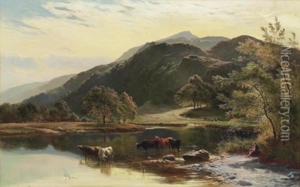 The Lake District Oil Painting - Sidney Richard Percy