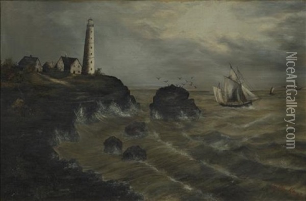 Scottish Coast Oil Painting - John Knox