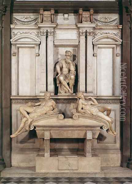 Tomb of Lorenzo de Medici Oil Painting - Michelangelo Buonarroti