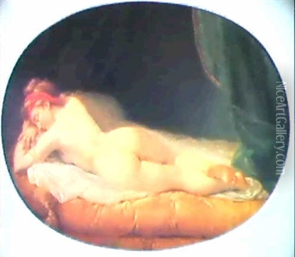 Femme Endormie Oil Painting - Louis Jean Francois Lagrenee