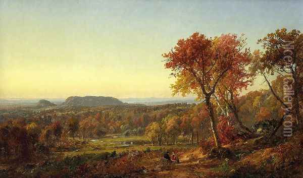 Mounts Adam and Eve Oil Painting - Jasper Francis Cropsey